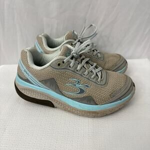 Gravity Defyer Mighty Walk Shoes Size 6.5 Womens GDEFY Athletic Gray Blue